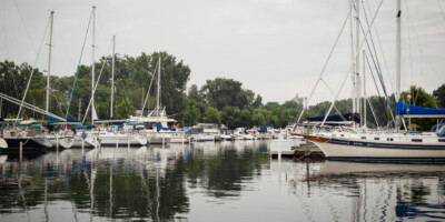 Sail boats at Sarnia Marina