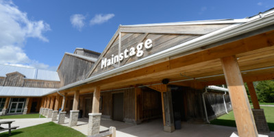Wooden facade outside of the Grand Bend Playhouse
