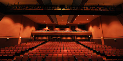 View of empty seats from the stage at the Imperial Theater Sarnia