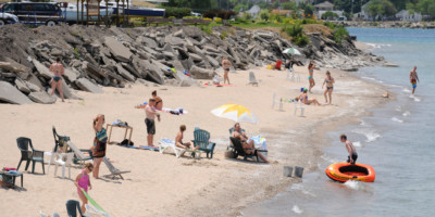 Sarnia Beach on Lake Huron