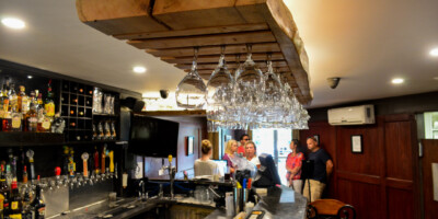 view of the bar and entrance to Smackwater Jacks