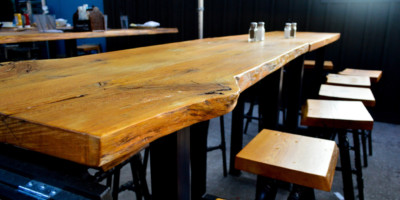 Smackwater Jacks live edge wood table